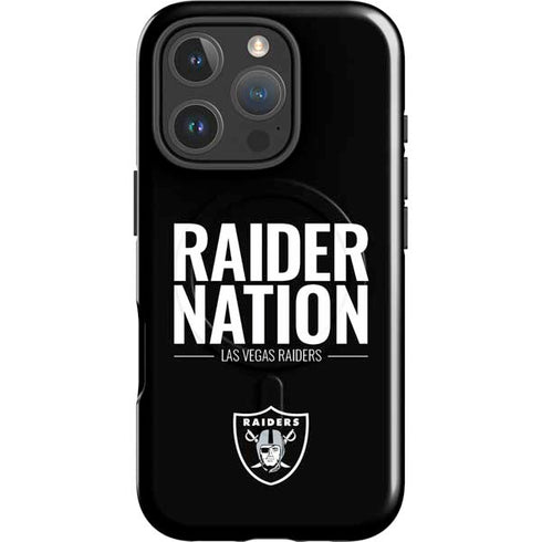 NFL Las Vegas Raiders Team Motto iPhone 16 Pro Magsafe Impact Case